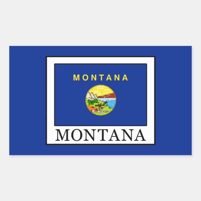 Montana Rectangular Sticker (Front)
