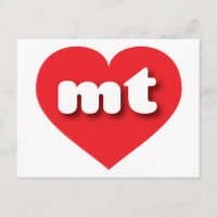 Montana red heart - I love mt