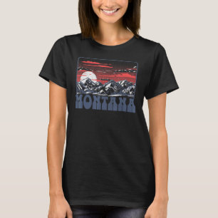 Montana Rocky Mountains Vintage Outdoors Hiking & T-Shirt