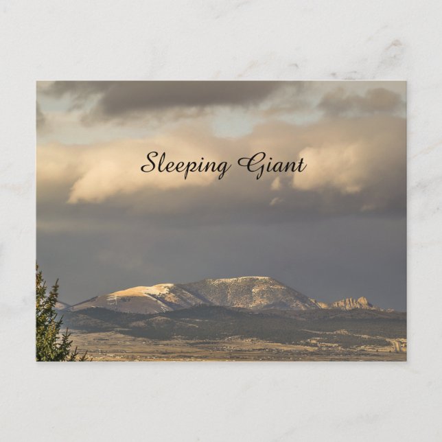 Montana Sleeping Giant in Sunlight Postcard (Front)