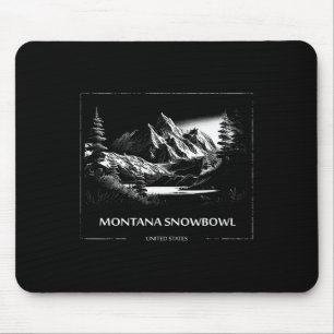 Montana Snowbowl United States Ski Skiing Skier  Mouse Pad