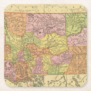 Montana Square Paper Coaster