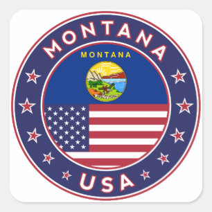 Montana Square Sticker