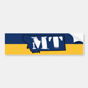 Montana Stamp Bumper Sticker