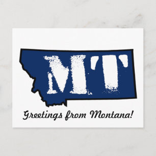 Montana Stamp Postcard