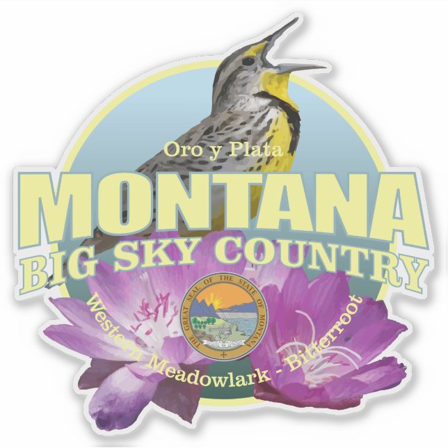Montana State Bird & Flower (Front)
