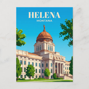 Montana State Capitol USA Postcard