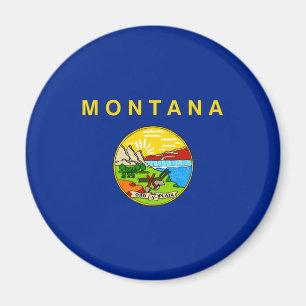 Montana State Flag Design Magnet