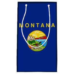 Montana State Flag Design Small Gift Bag