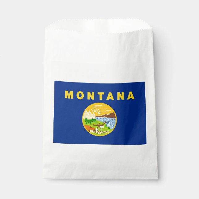 Montana State Flag Favour Bag (Front)