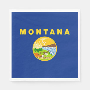 Montana State Flag Napkin