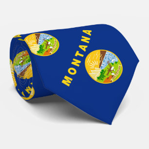 Montana State Flag Tie
