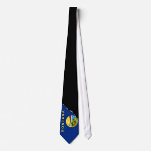 Montana State Flag Tie