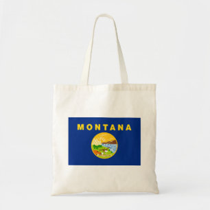 Montana State Flag Tote Bag
