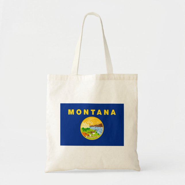 Montana State Flag Tote Bag (Front)