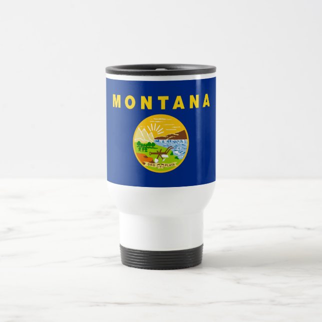 Montana State Flag Travel Mug (Center)