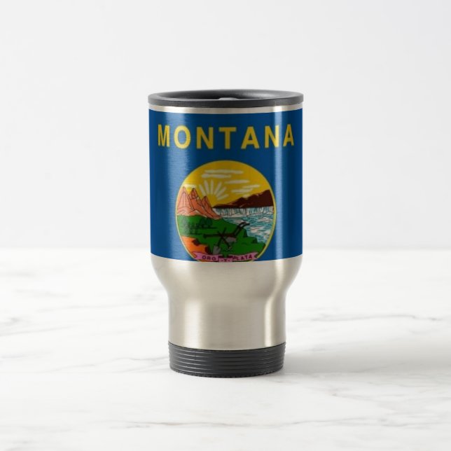 Montana State Flag Travel Mug (Center)