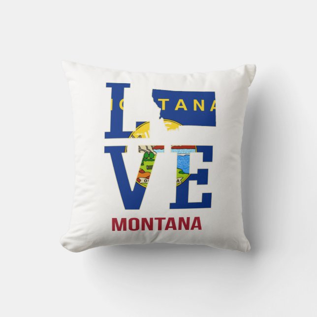Montana state love cushion (Front)
