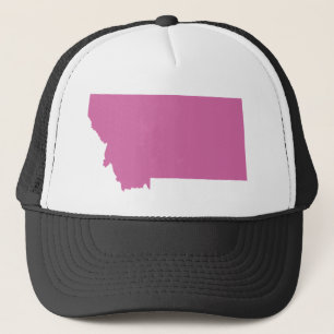 Montana State Outline Trucker Hat