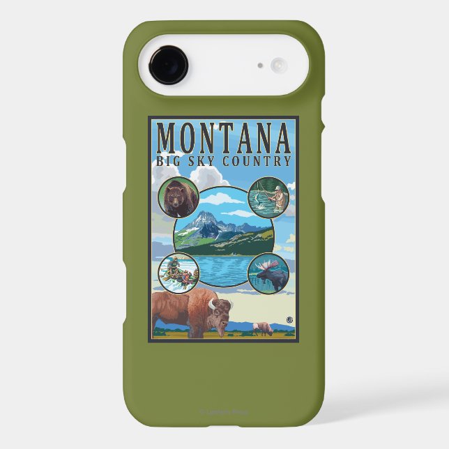 Montana State Scenes Case-Mate iPhone Case (Back)
