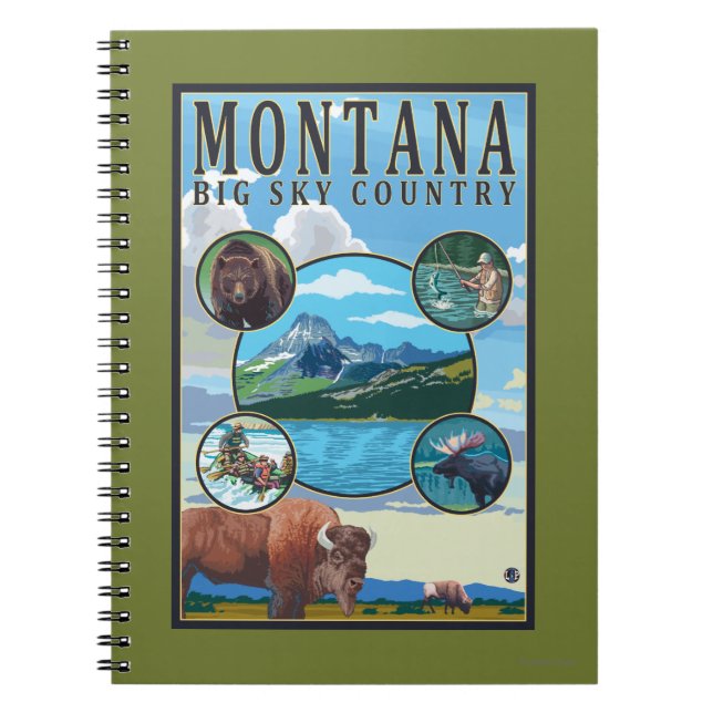 Montana State Scenes Notebook (Front)