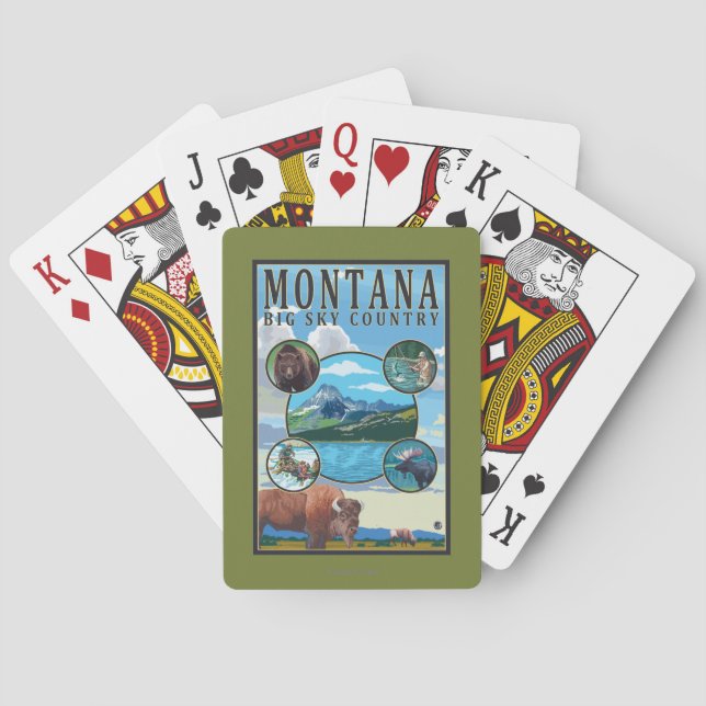 Montana State Scenes Playing Cards (Back)