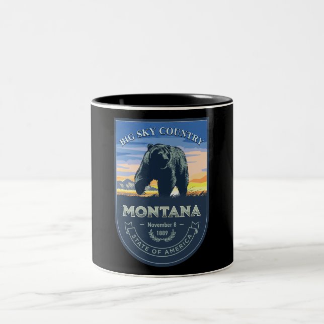 Montana State  Two-Tone Coffee Mug (Center)
