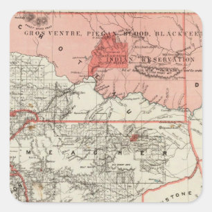 Montana Territory Square Sticker