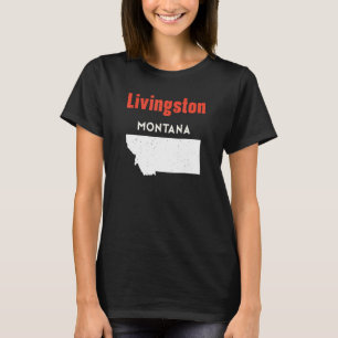 Montana Usa State America Travel Montanan Livingst T-Shirt