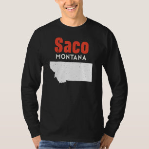 Montana Usa State America Travel Montanan Saco T-Shirt