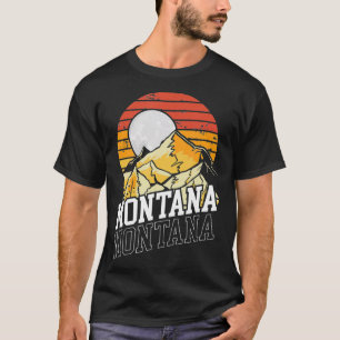 Montana Vintage Home State Glacier National Park H T-Shirt