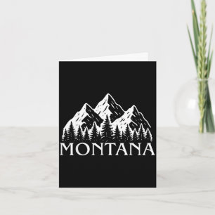 Montana vintage mountain outdoors big sky country card