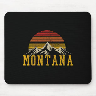 Montana Vintage Mountains Nature Hiking Outdoor Gi Mouse Pad