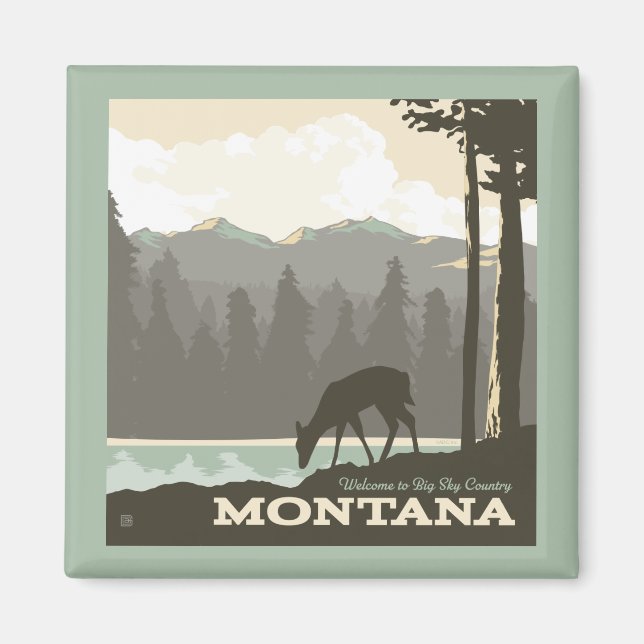 Montana | Welcome to Big Sky Country Magnet (Front)