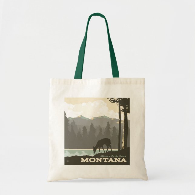 Montana | Welcome to Big Sky Country Tote Bag (Front)
