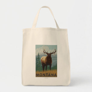MontanaElk Scene Tote Bag