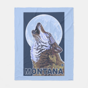 MontanaWolf Howling Fleece Blanket