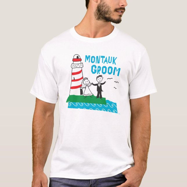 Montauk Groom Gifts T-Shirt (Front)