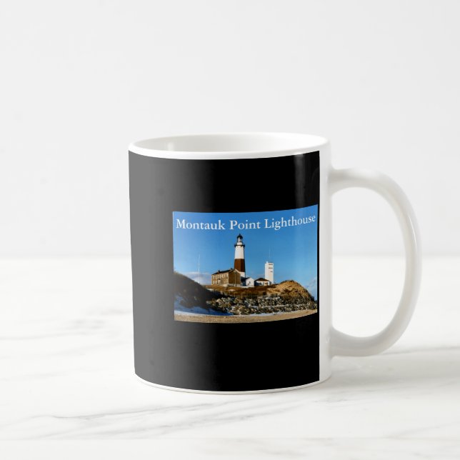 Montauk Int Lighthouse New York  Coffee Mug (Right)