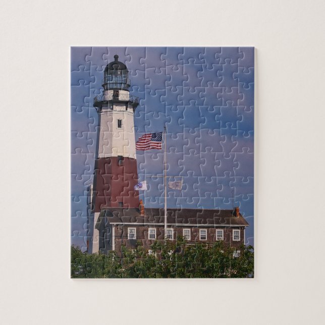Montauk Lighthouse in Long Island New York Jigsaw Puzzle (Vertical)