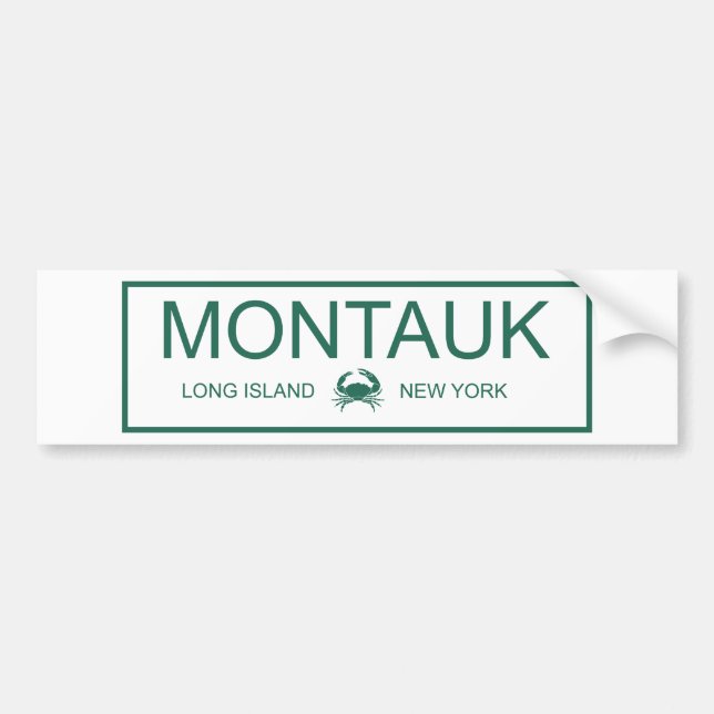 Montauk, Long Island, New York Bumper Sticker (Front)