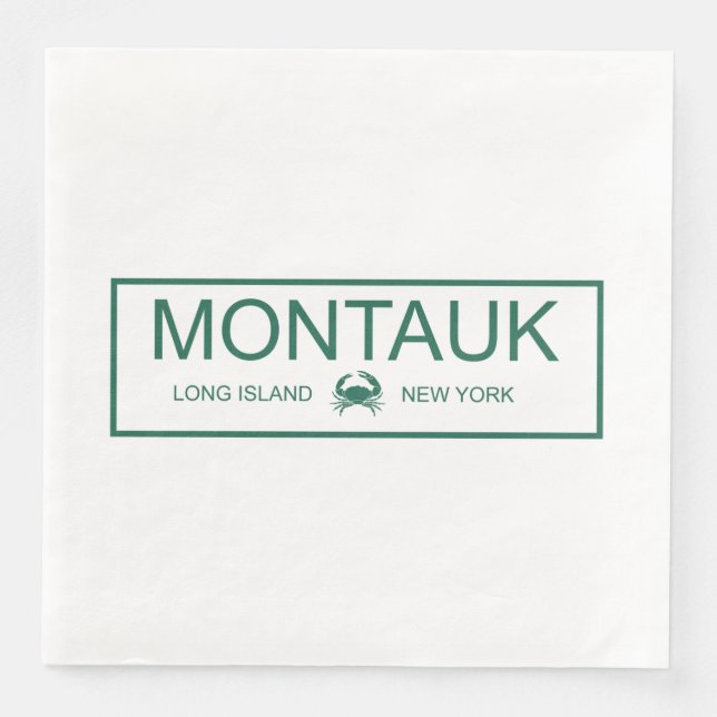 Montauk, Long Island, New York Napkin (Front)