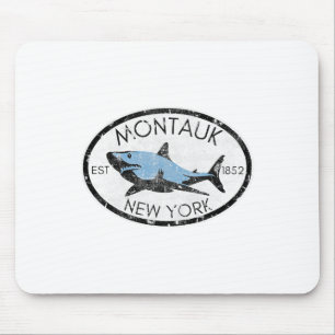 Montauk New York Fishing Shark Fish Beach Boating Mouse Pad