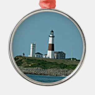 Montauk New York Metal Tree Decoration