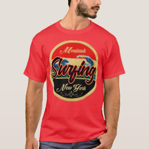 Montauk New York Surfing T-Shirt