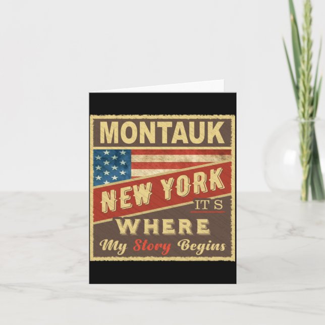 Montauk Ny Its Where My Story Begins _1  Card (Front)
