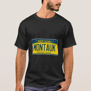 Montauk Point Hamptons Ny Beach Long Island Licens T-Shirt