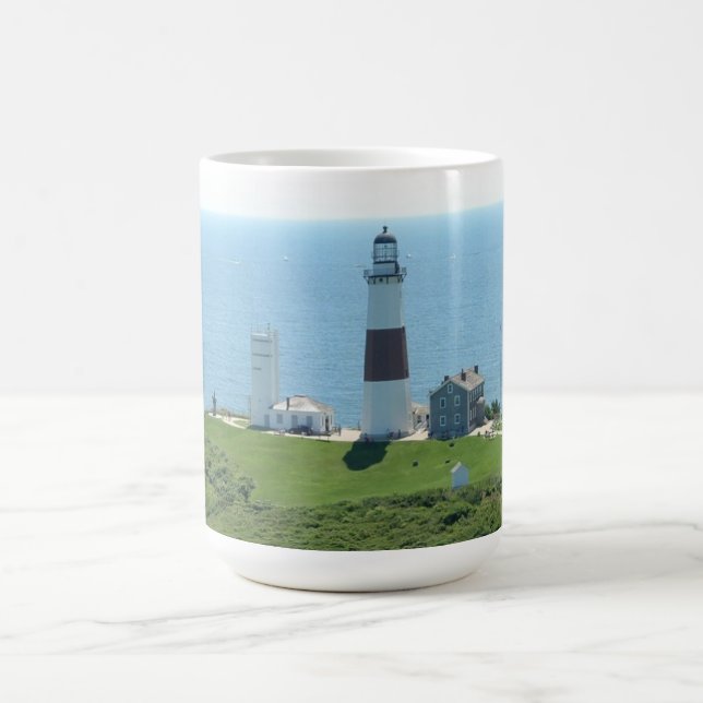 Montauk Point Lighthouse Coffee Mug (Center)