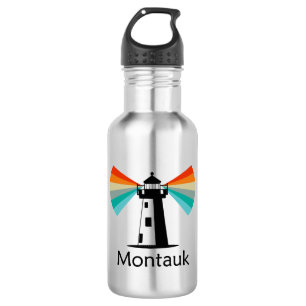Montauk Point New York Lighthouse Rainbow 532 Ml Water Bottle