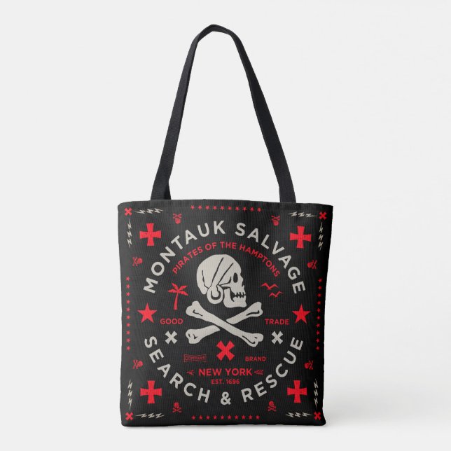 Montauk Salvage Co. Bandanna Beach Bag (Back)